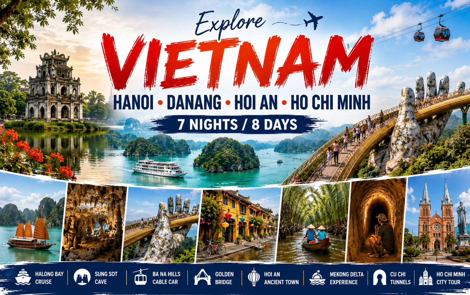 Hanoi – Danang – Hoi An – Ho Chi Minh